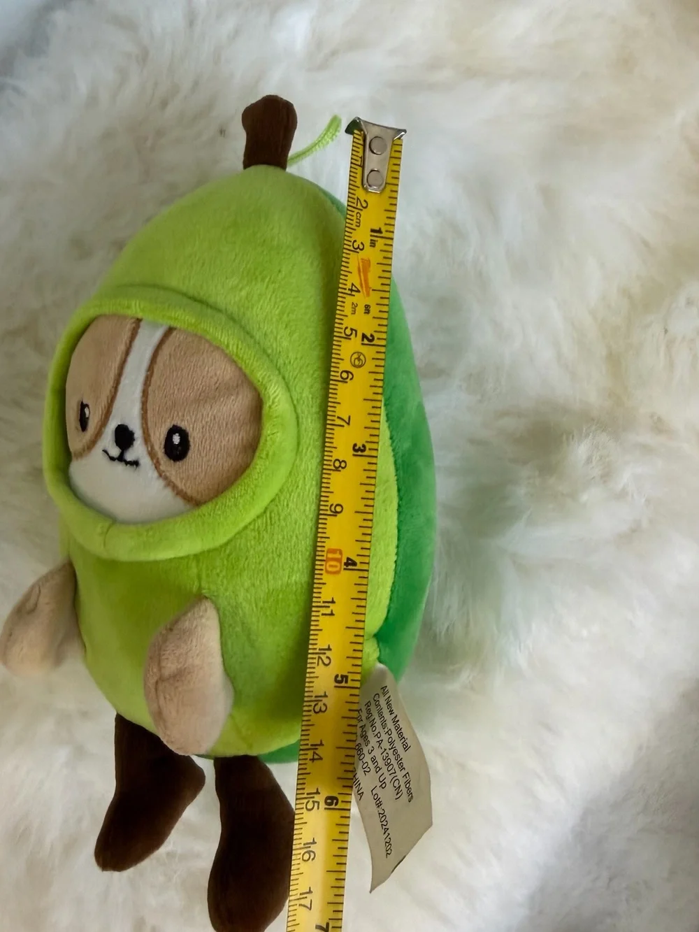 Cute Avocado Plush 7” Hanging Stuffed Animal Kawaii Backpack Bag Charm